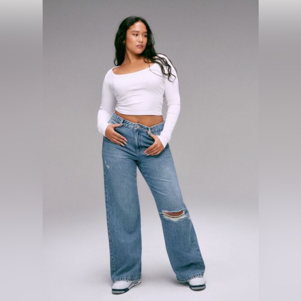 NWT Garage Denim Wide Leg Jean in Trisha Blue Size 00